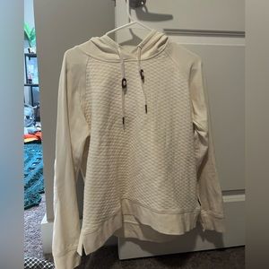 Columbia Cream colored Hoodie with University of Florida accent, Size Large